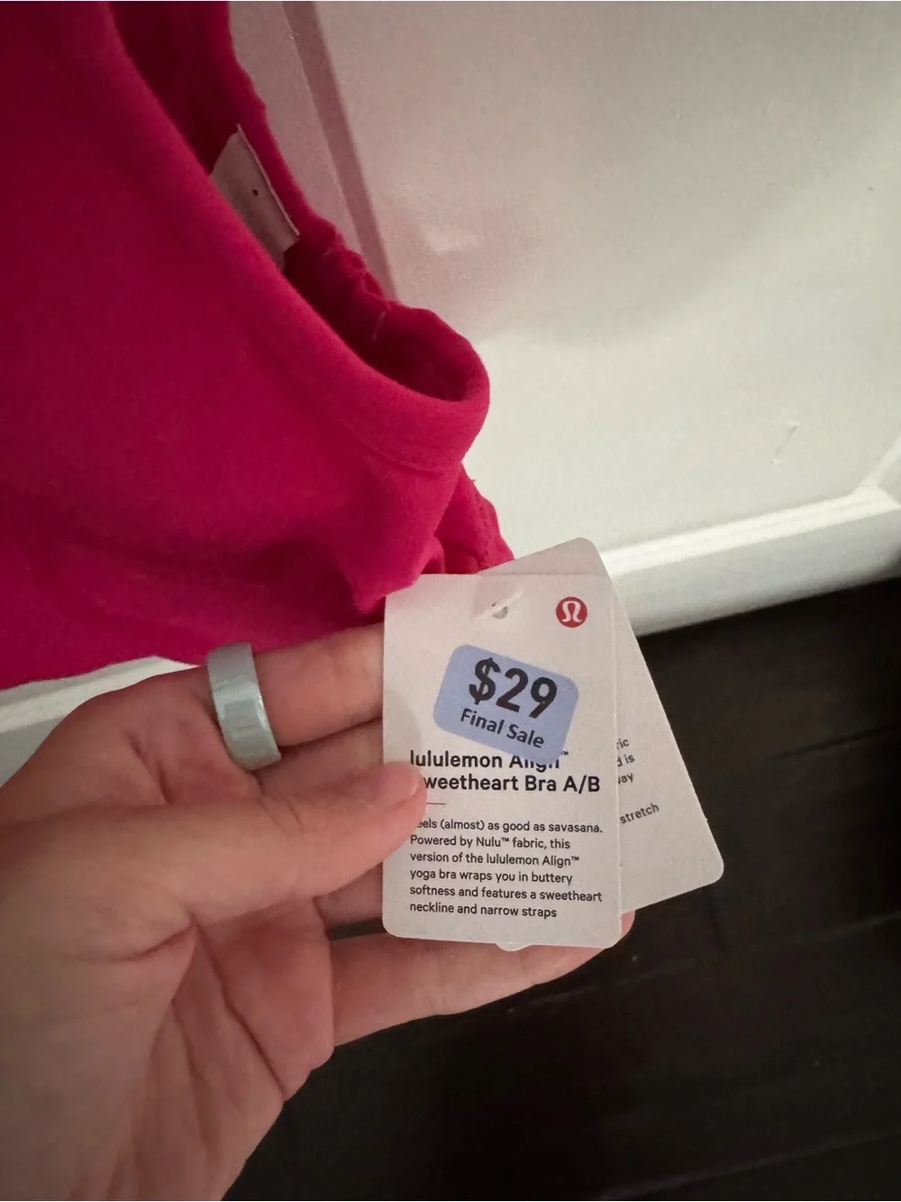lululemon athletica Align Sweetheart in Passionate 10